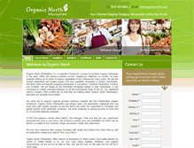 Tablet Screenshot of organicnorth.co.uk